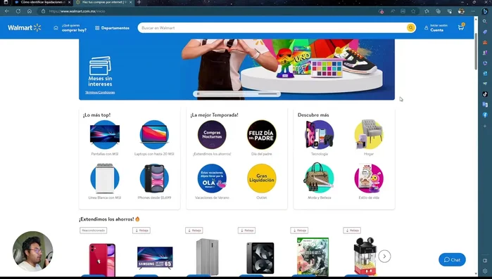 Verifica precios en redes sociales. En ocasiones, Walmart anuncia ofertas en sus redes sociales que solo aplican en línea.