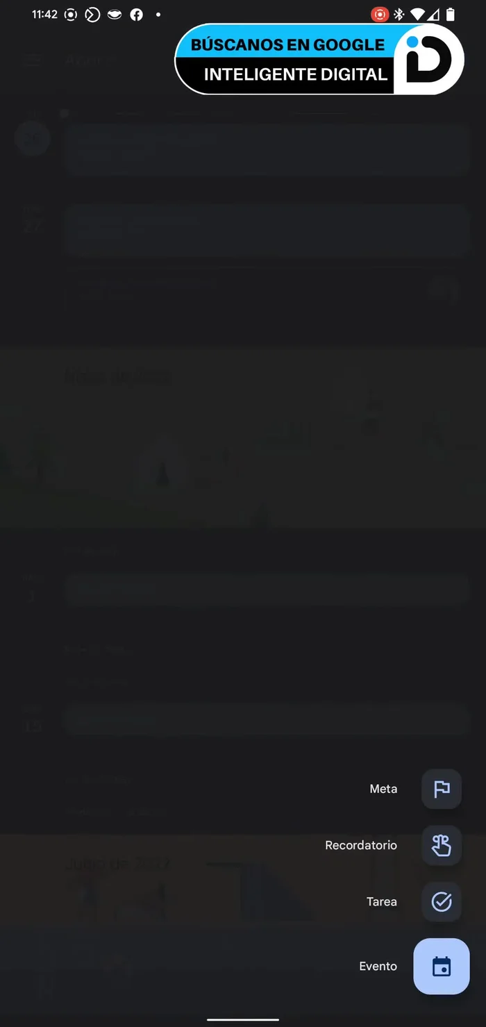 Añadir el título del evento.