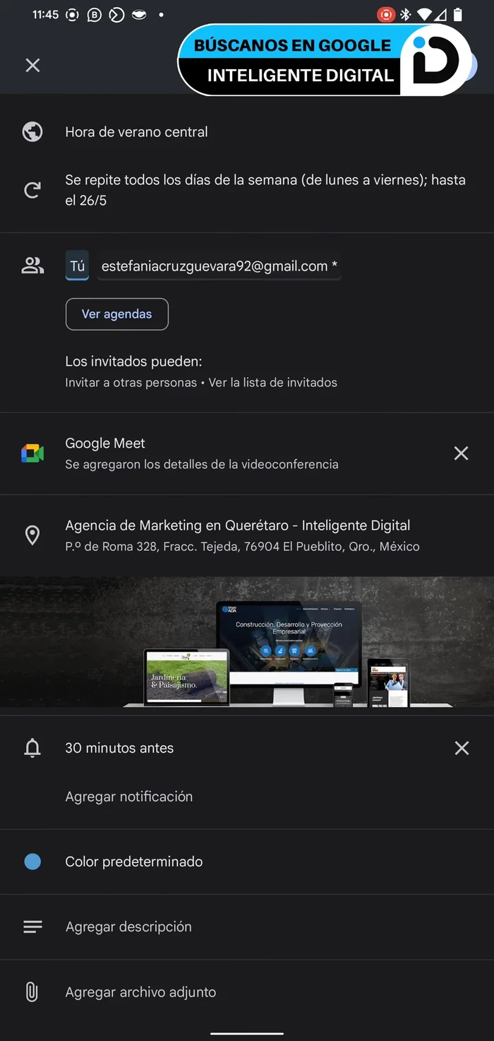 Añadir una descripción o adjuntar archivos (opcional).