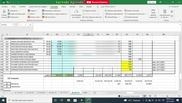 Guardar y cerrar el archivo de Excel. Abrirlo nuevamente para verificar que los errores han desaparecido.