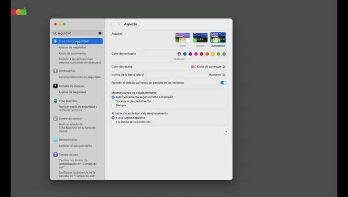 En la esquina inferior derecha, haz clic en el candado para desbloquear los ajustes.