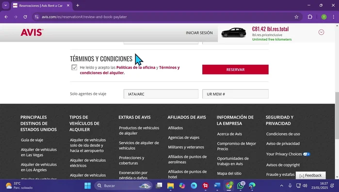 Acepta las políticas y términos de condiciones.