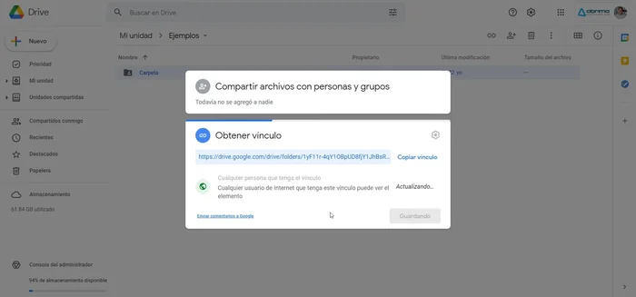 Elige el nivel de acceso: 'Visualizador' o 'Editor'. (El video recomienda 'Editor' para permitir modificaciones).