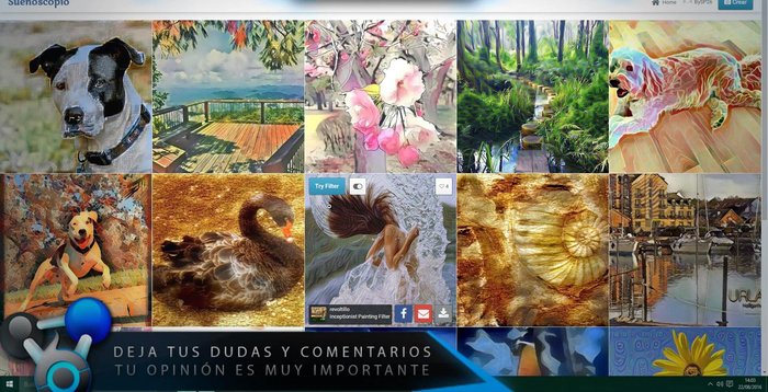 Acceder a la página web de DreamScope (Drean Scope App).