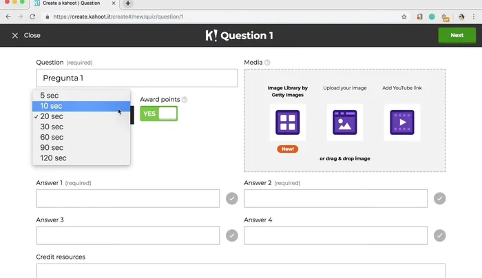 Escribir las opciones de respuesta para cada pregunta y seleccionar la(s) respuesta(s) correcta(s).