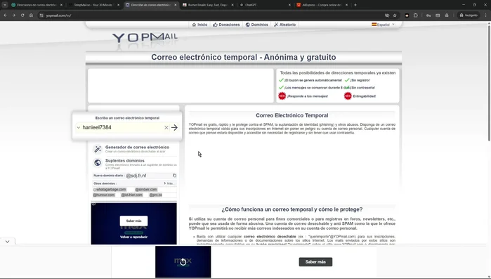 Utilizar el correo en la página web para registrarse.