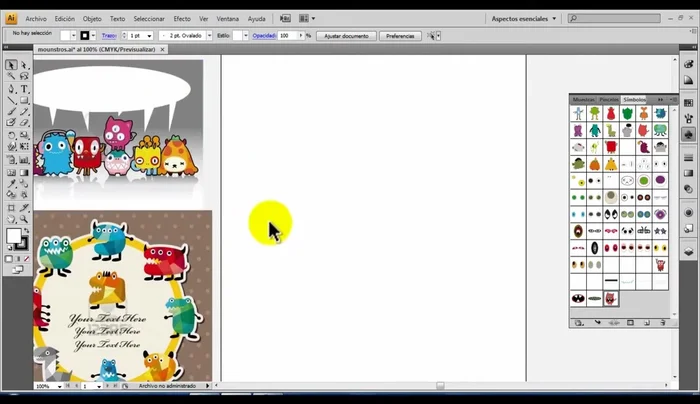 Repetir los pasos 2 y 3 para crear múltiples símbolos.