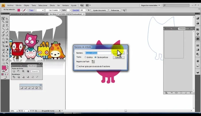 Una vez completado el diseño del símbolo, arrastrarlo a la biblioteca de símbolos.