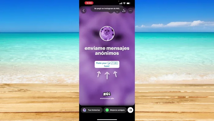 Publica tu historia de Instagram.