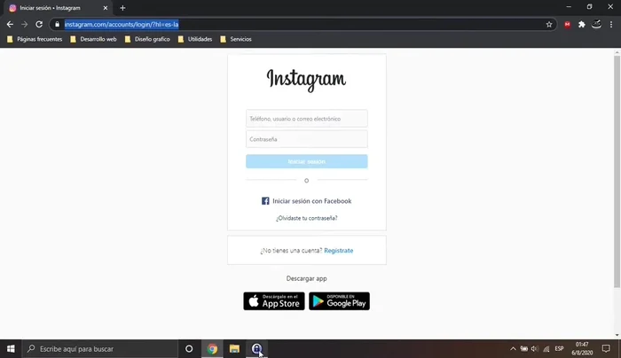 Pegar la URL en el campo correspondiente de Keepass.
