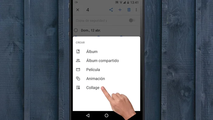 Automáticamente se crea tu collage.