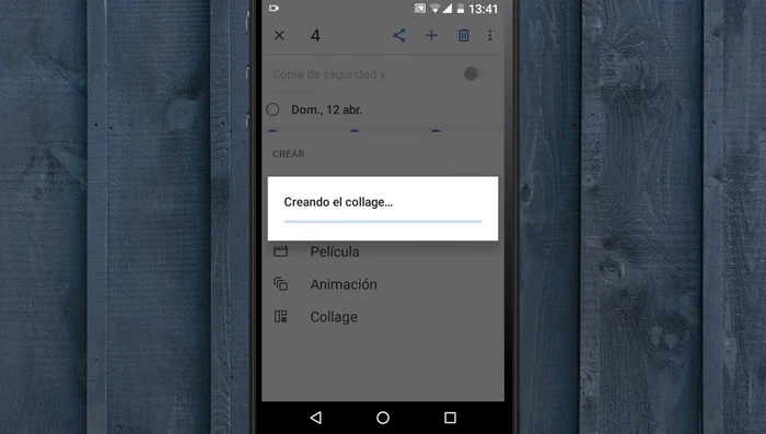 Automáticamente se crea tu collage.