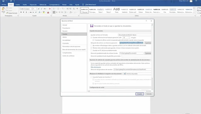Copia la dirección que aparece.
