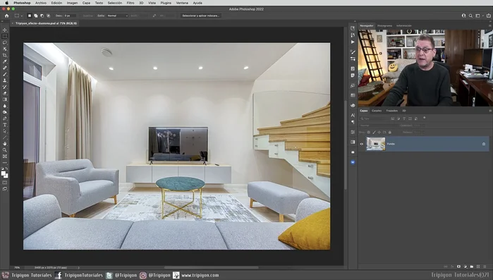 Abrir la fotografía en Photoshop.