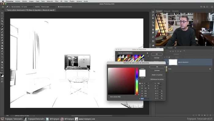 Seleccionar el color deseado para el regulador usando el selector de color.
