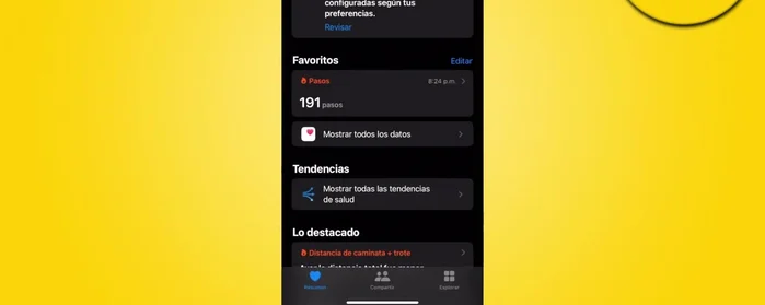 Ve a tu perfil en la parte superior derecha y selecciona 'Ficha Médica'.