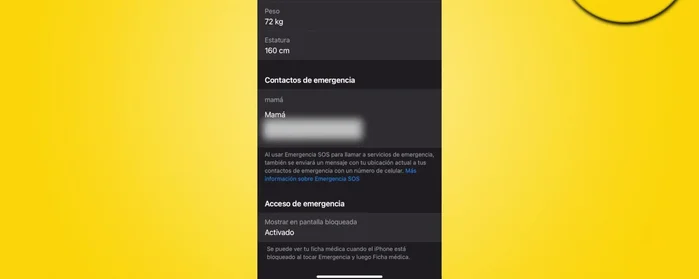 Para agregar más contactos, pulsa 'Editar' en la parte superior derecha y luego 'Agregar contacto de emergencia'.