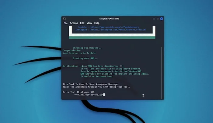 Verificar el envío (opcional): Usar la opción 2 ('track') para verificar si el mensaje ha sido entregado.
