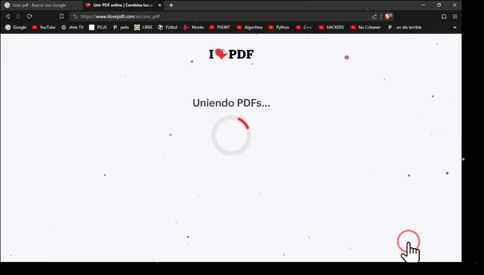 Selecciona la ubicación donde deseas guardar el archivo PDF combinado y haz clic en "Descargar"