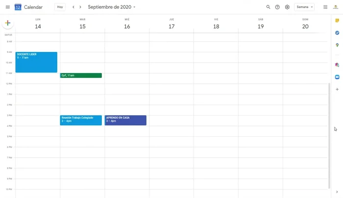 Programar sesiones de retroalimentación (Método 1): Haz clic en la celda con la hora acordada con el estudiante. Selecciona 'Tarea' y agrega notas (ej: 'Resaltar aspectos positivos'). Guarda y luego marca como 'Completado' cuando finalices.