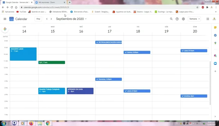 Vincular videollamadas: Si tienes una reunión de videollamada programada en otra plataforma, encuentra la reunión en tu plataforma, haz clic en el icono de 'Calendario de Google' y guarda la información en tu calendario.