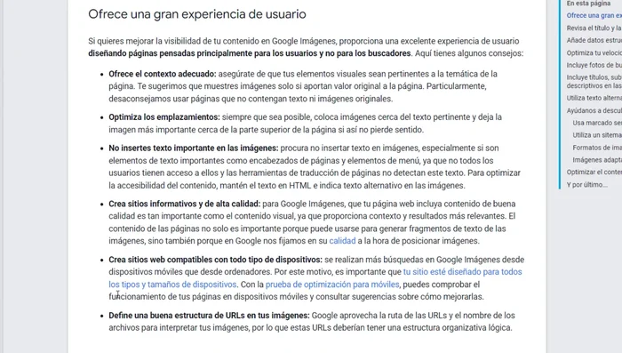 Asegurarse de que las imágenes sean responsive (se adapten a diferentes dispositivos). WordPress lo hace automáticamente.