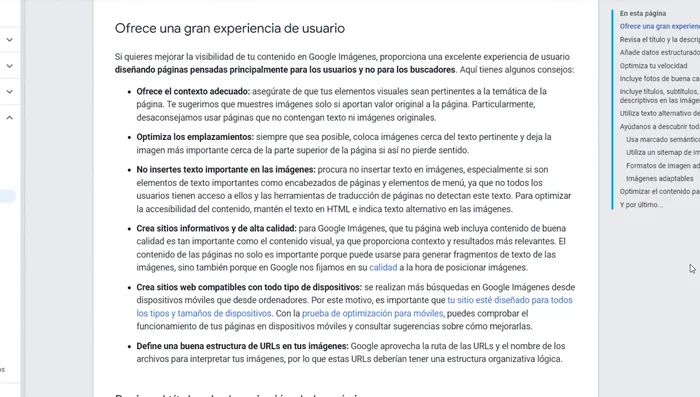 Utilizar el tipo correcto de esquema para tus páginas (ej., esquema de recetas para páginas de recetas).