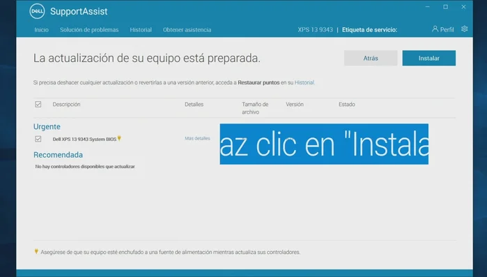 Haz clic en 'Instalar' y sigue los pasos en pantalla.