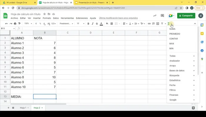 Presionar 'Intro' para obtener el resultado.