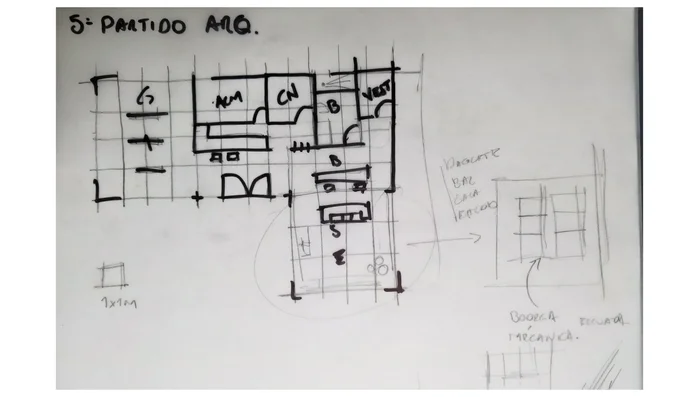 Determinación de las proporciones y la disposición del espacio para optimizar el flujo de trabajo y la funcionalidad.