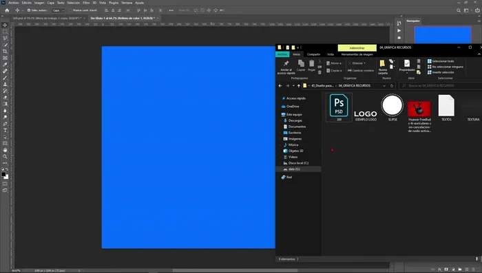 Agregar una textura de círculos (o la textura de tu preferencia), cambiarle el color a blanco usando la opción de superposición de color en los estilos de capa y difuminarla con un pincel circular difuso negro en una máscara de capa.