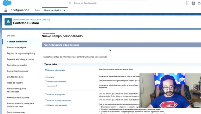 Guardar los campos recién creados.