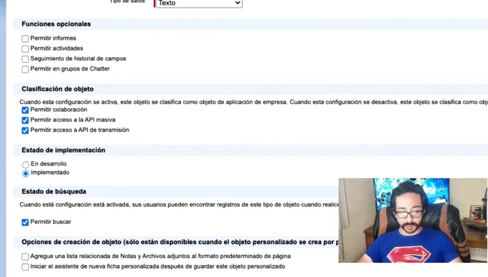 Guardar los cambios para que el objeto esté listo.