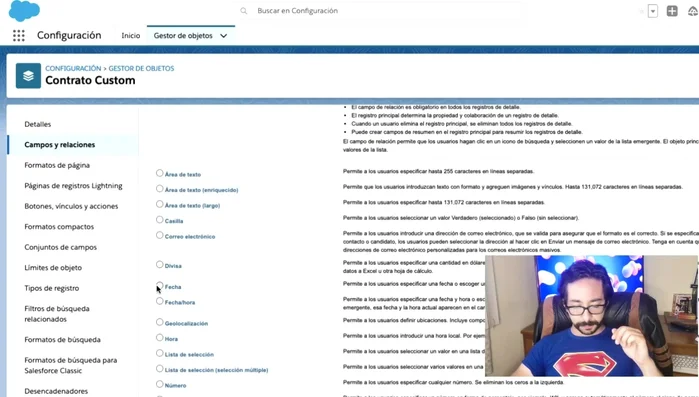 Guardar los campos recién creados.