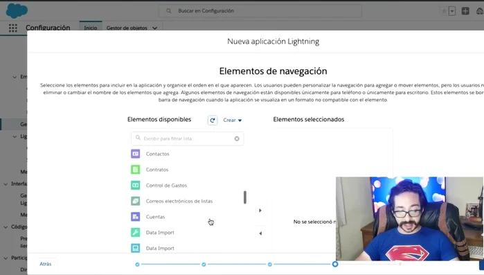 Guardar y finalizar la creación de la aplicación.