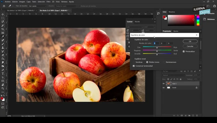Ajustar Equilibrio de Color: Corregir dominantes de color no deseadas (rojizo, verdoso, azulado) en toda la imagen.