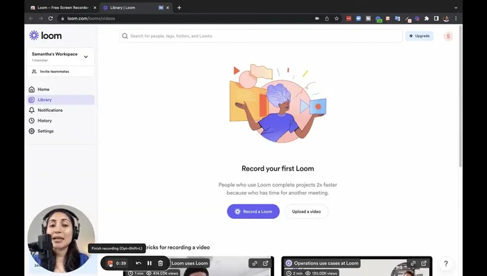 Detener la grabación.