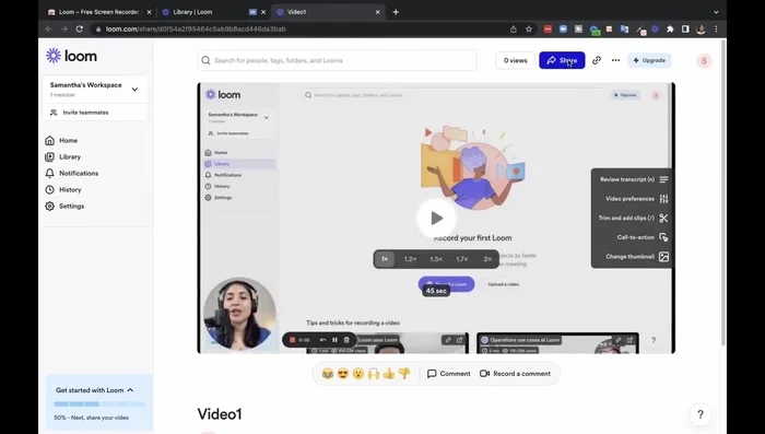 Organizar vídeos en carpetas.