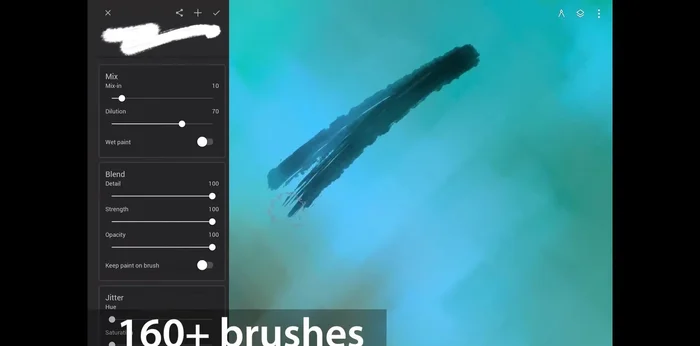 Utilizar los pinceles preestablecidos para diferentes tipos de dibujos e ilustraciones.