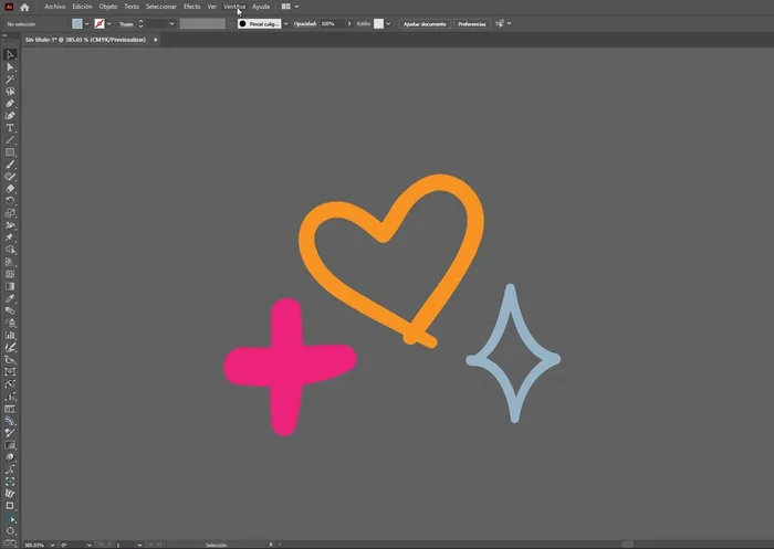 Arrastra las formas al panel de Muestras para crear un nuevo relleno de motivo.