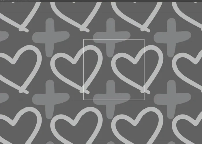 Mueve las formas en el módulo la distancia exacta del tamaño del módulo (ej: 2 cm vertical y horizontalmente).