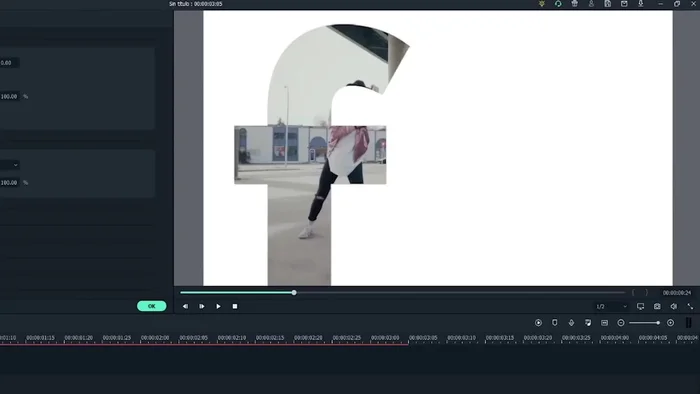Crear las letras individualmente. Seleccionar un fondo blanco, elegir una fuente sencilla y crear cada letra de la palabra "FILM" por separado, exportarlas y volver a agregarlas al proyecto.