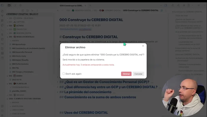Establecer la ubicación predeterminada para nuevos archivos adjuntos en la 'Ruta raíz de la bóveda' para una mejor organización.