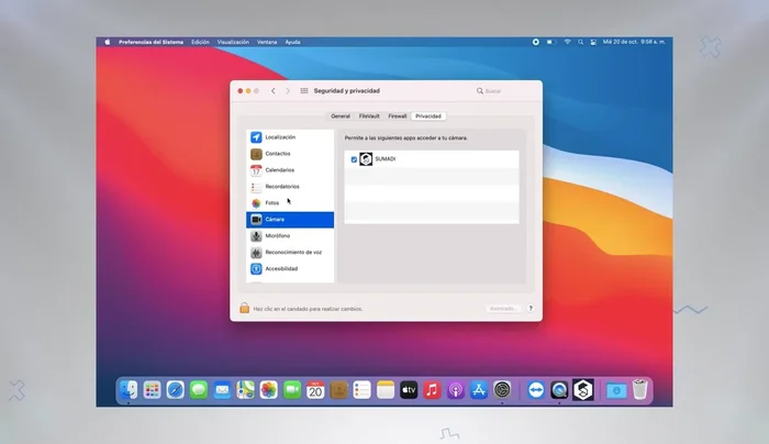 Si es necesario, desbloquear las preferencias de sistema con la contraseña de usuario para agregar la aplicación 'Su Madre'