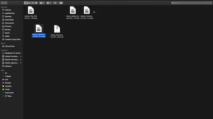 Montar la segunda imagen .dmg (si existe) que contiene el instalador.