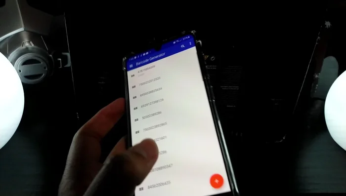 Seleccionar la opción para escanear un código de barras.