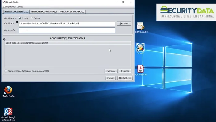 Hacer clic en 'Estampar'.