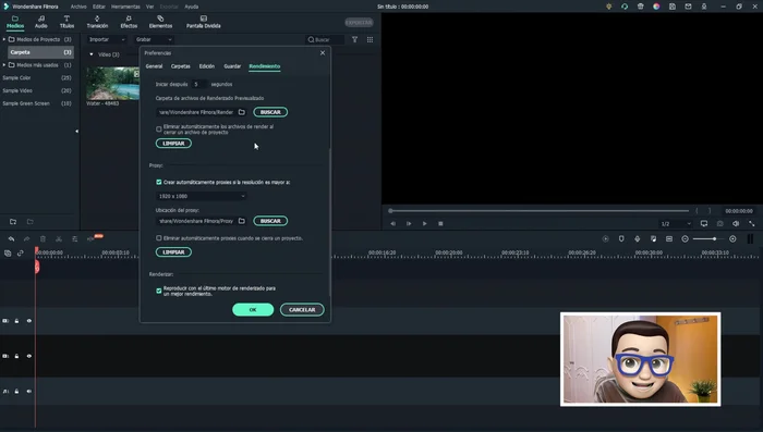 Confirmar la eliminación de los archivos proxy.