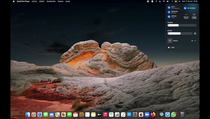 Duplicar Pantalla: Conecta tu Mac a un dispositivo compatible (como un Apple TV) para duplicar la pantalla.