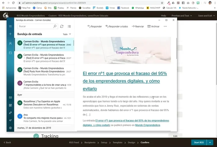 Envía otra prueba para asegurar que todos los enlaces funcionan correctamente.